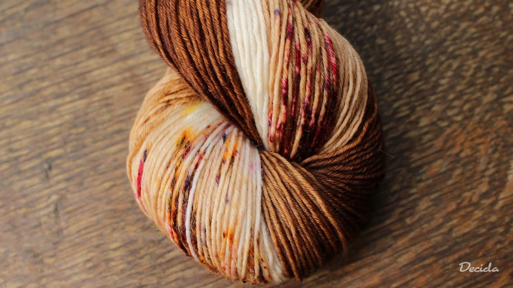 "Ostružiny, karamel a čokoláda"  extra MERINO se sw 3mm