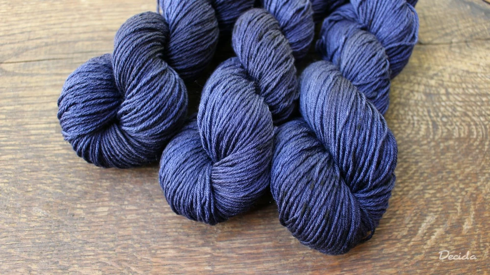 "Navy" Merino/hedvábí 4mm 