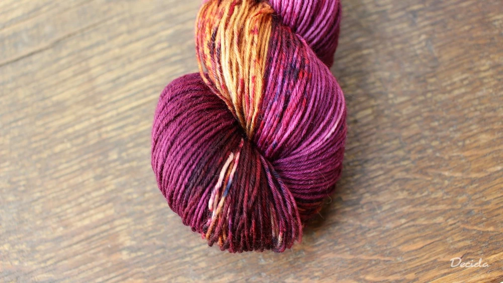 "Nazrzlá burgunda"  extra MERINO se sw 3mm