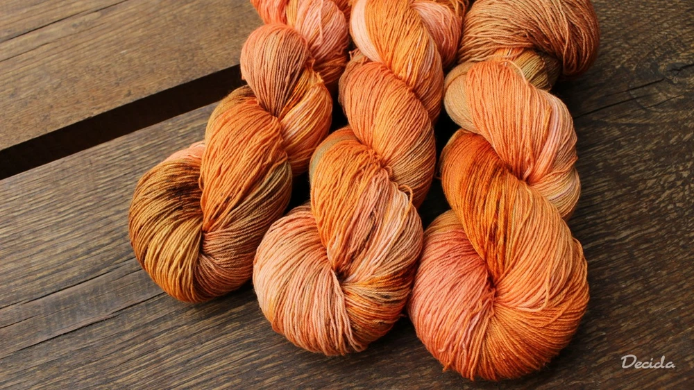 "Rakytníková"  Merino/hedvábí 2mm