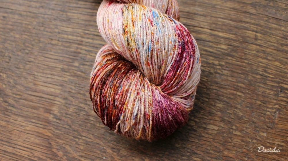 "Kořeněná"  Merino/hedvábí 2mm