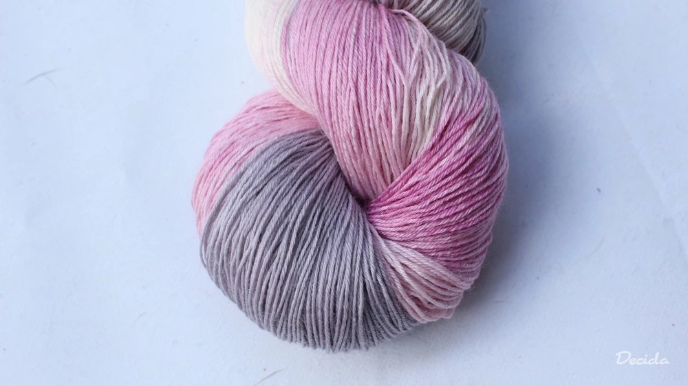 "Mrazivé kvítky"  Merino/hedvábí 2mm