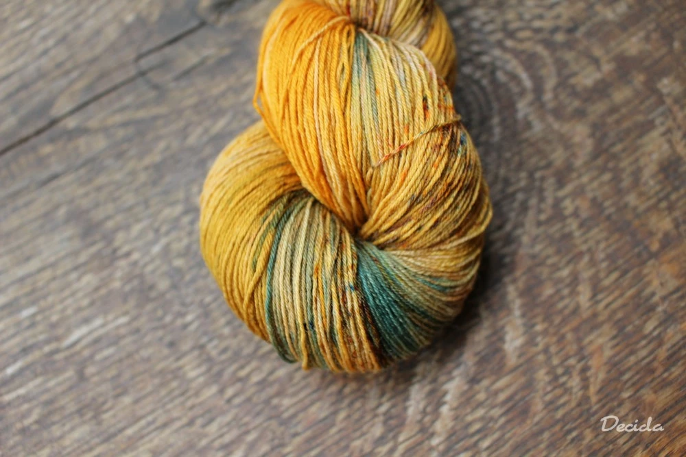 "Zlatý důl"  Merino/hedvábí 2mm