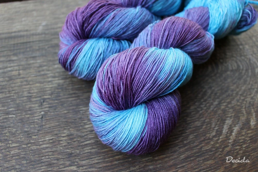 "Pomněnková"  Merino/hedvábí 2mm