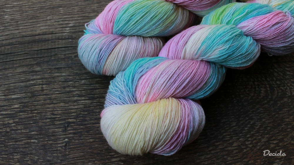 "Pastelková"  Merino/hedvábí 2mm