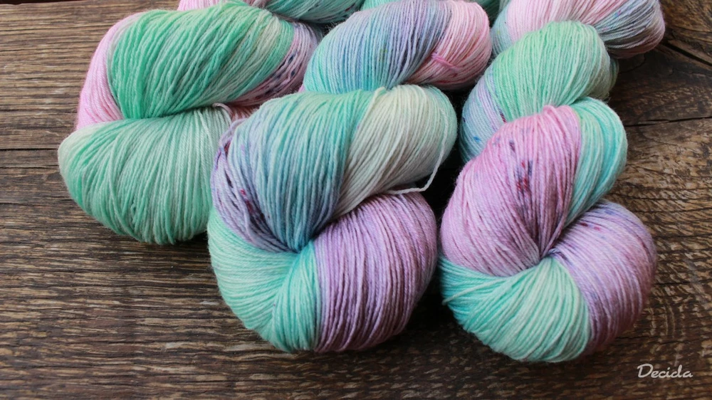 "Bubble 1"  Merino/hedvábí 2mm