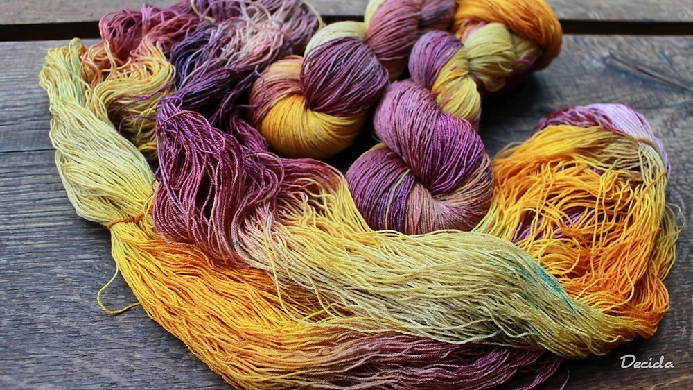 "Zlatý motýl"  Merino/hedvábí 2mm