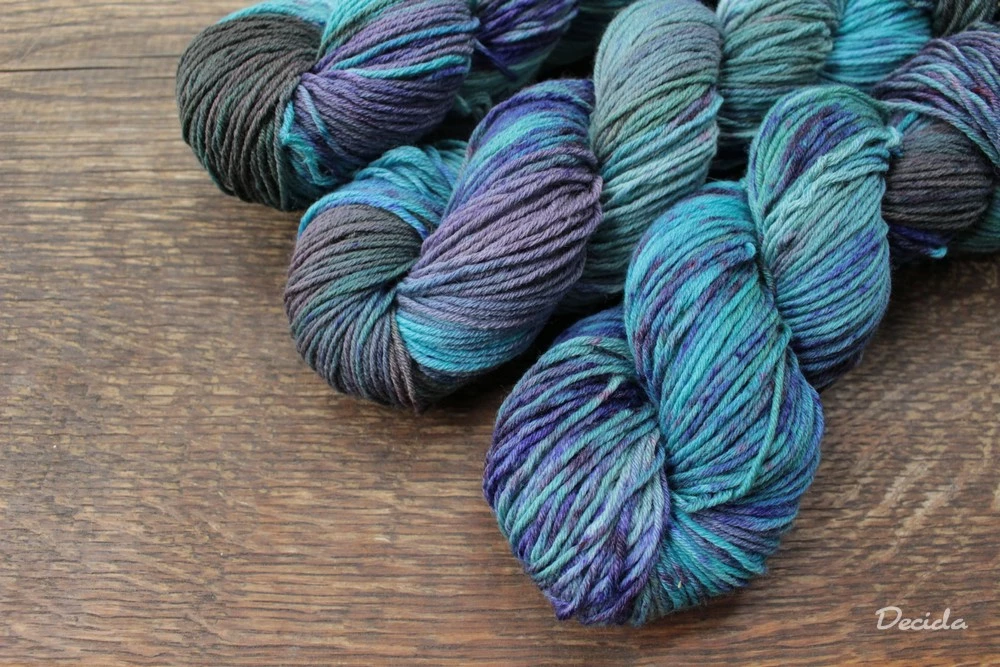 "Posvátná voda" Merino/hedvábí 4mm 