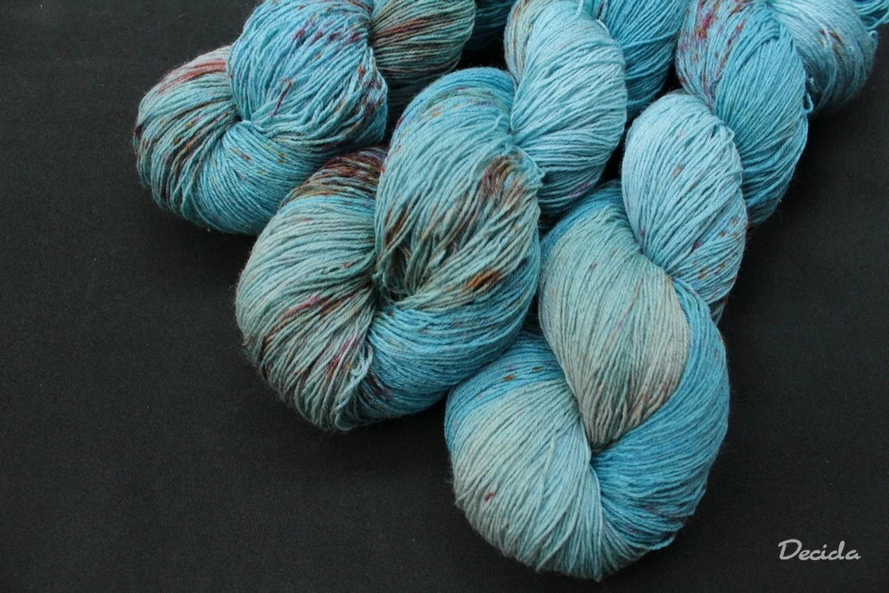 "Vlahý deštík" merino/hedvábí 2mm