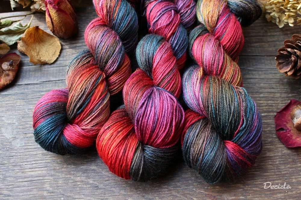 "Rozverná" - merino/hedvábí 50/50 