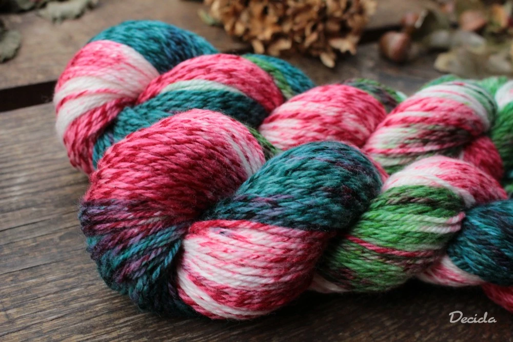 "Vánoční girlanda" - Tweed merino 225m/100g