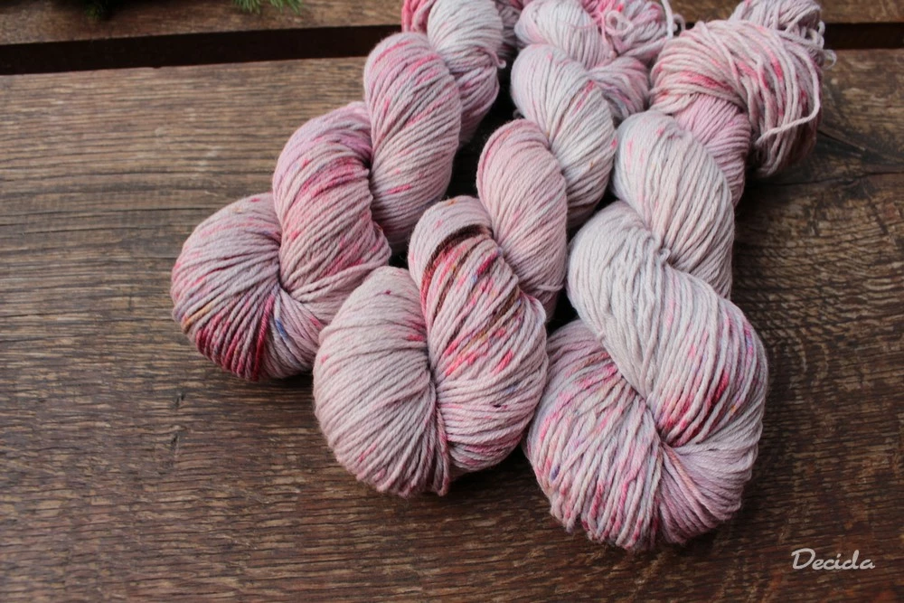 "Mauve Taupe" Merino/hedvábí 4mm 