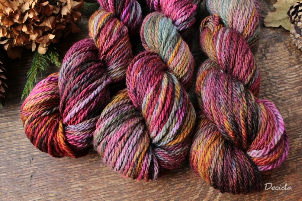 "Agentka" Chunky merino sw 100m/100g