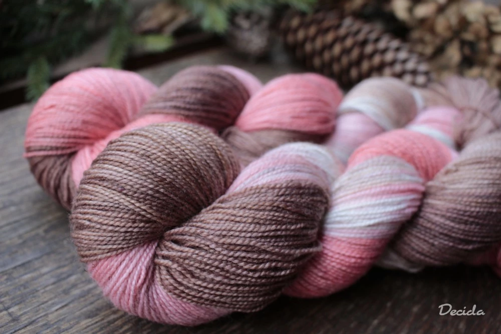 "Dřevěný chrám" - merino sock Bronze 400m