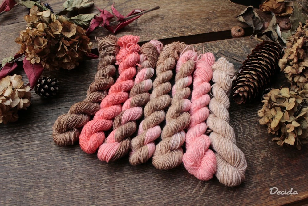 Minis 1 - set á 20g Gold sparkle merino sw