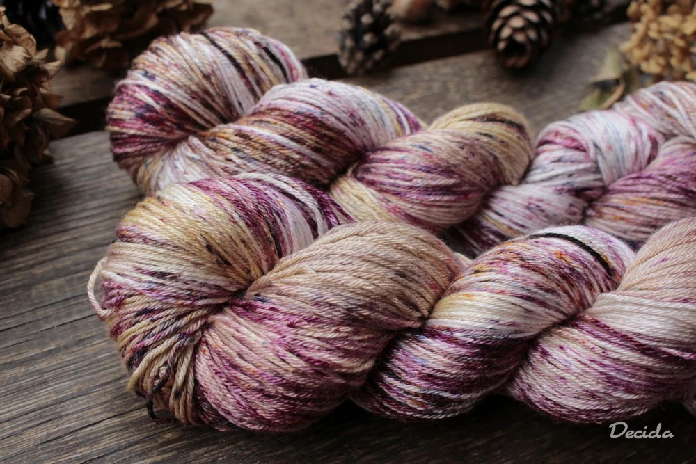 "Koření" - merino/hedvábí 50/50 