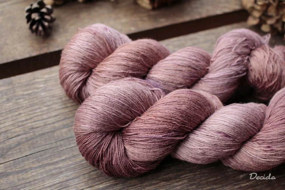"Malé kaštánky" merino/hedvábí 2mm