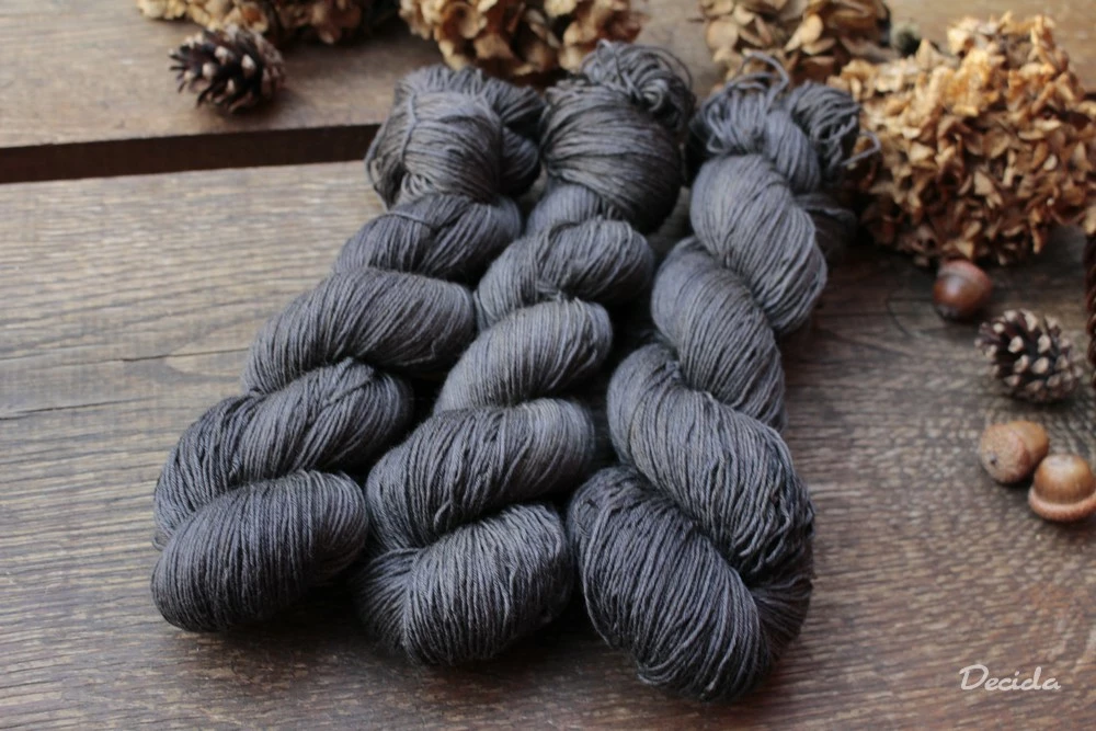 "V tmavé šedi" extra MERINO se sw 3mm