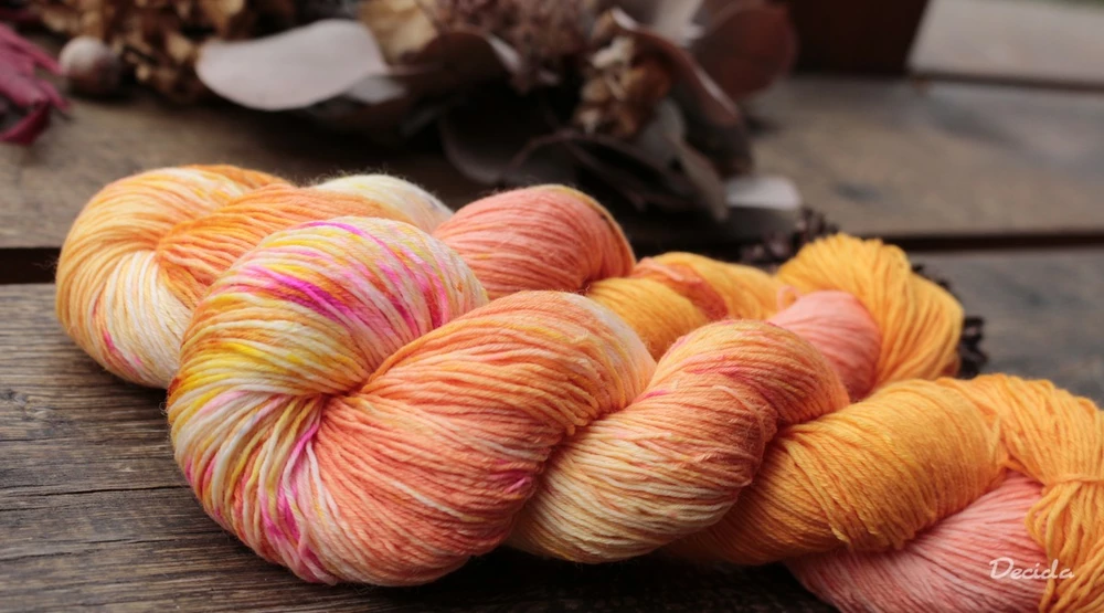 "Crazy orange" extra MERINO se sw 3mm