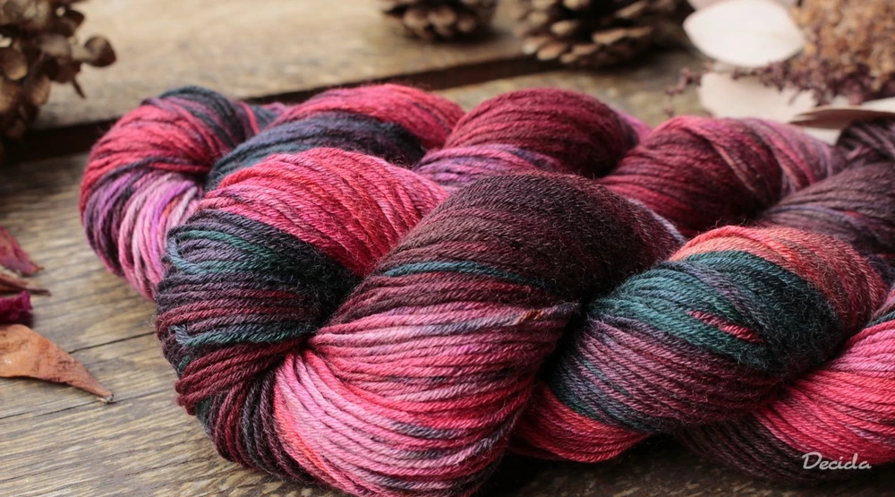 "Rosette" Merino/hedvábí 4mm 