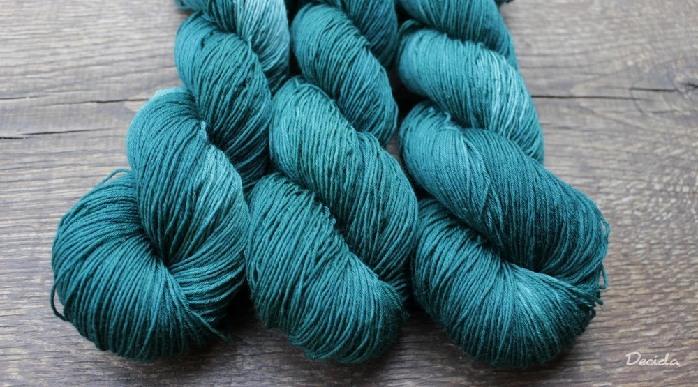 "Emerald blue" -  extra MERINO se sw 3mm