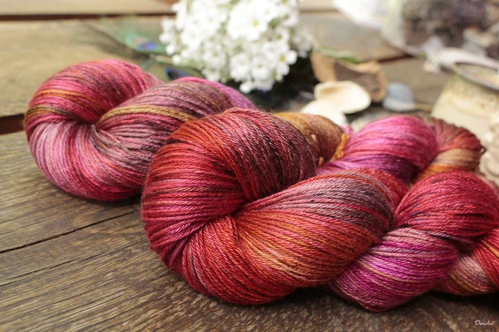 "Infernal" - merino/hedvábí 50/50 