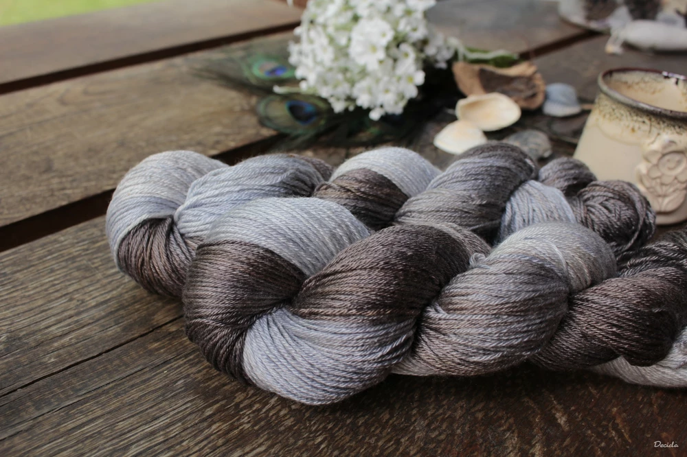 "Cinzento" merino/hedvábí 50/50 