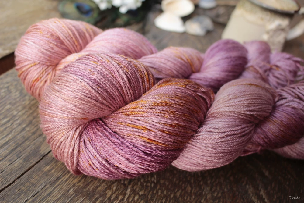 "Flores secas" merino/hedvábí 50/50 