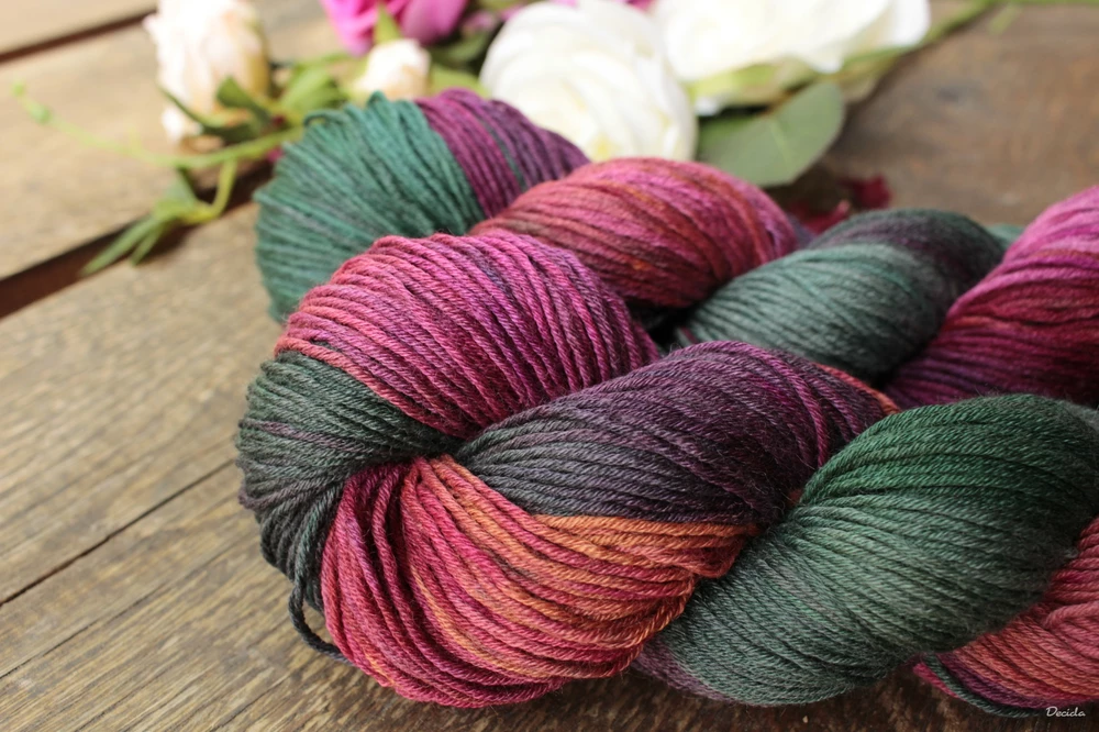 "Clover meadow" Merino/hedvábí 4mm 