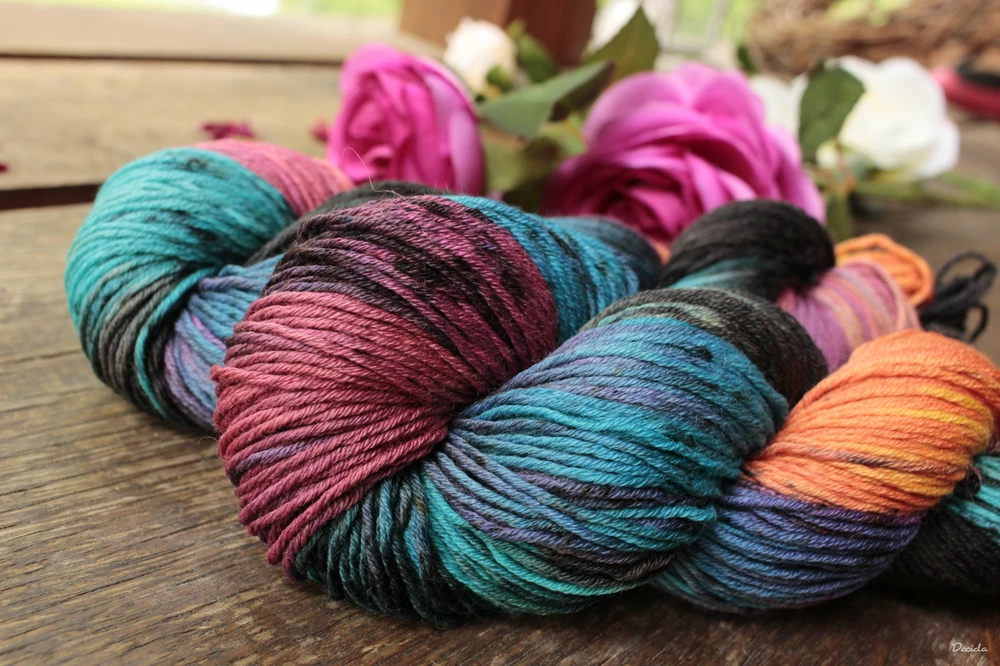 "Cursed stone" Merino/hedvábí 4mm 