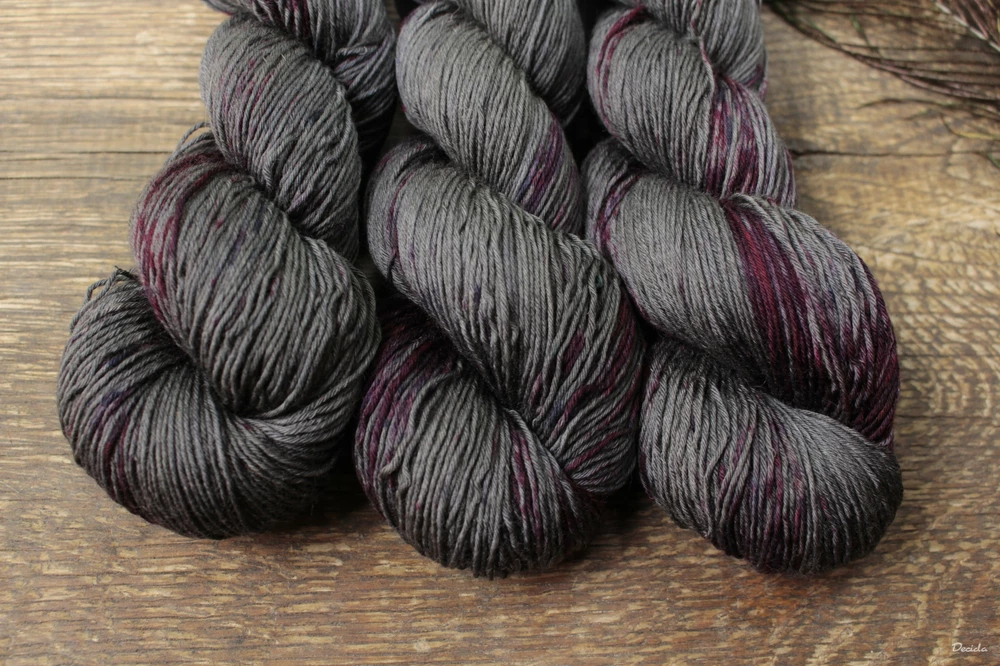 "Dark Burgund" -  extra MERINO se sw 3mm