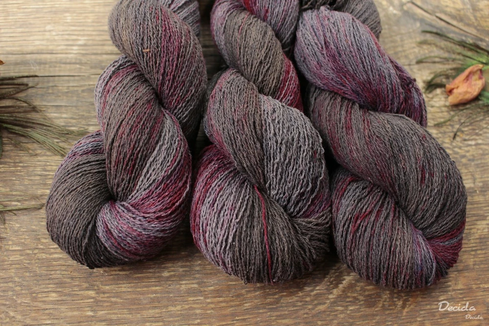 "Dark burgundy"- BURET 2mm 500m/100g
