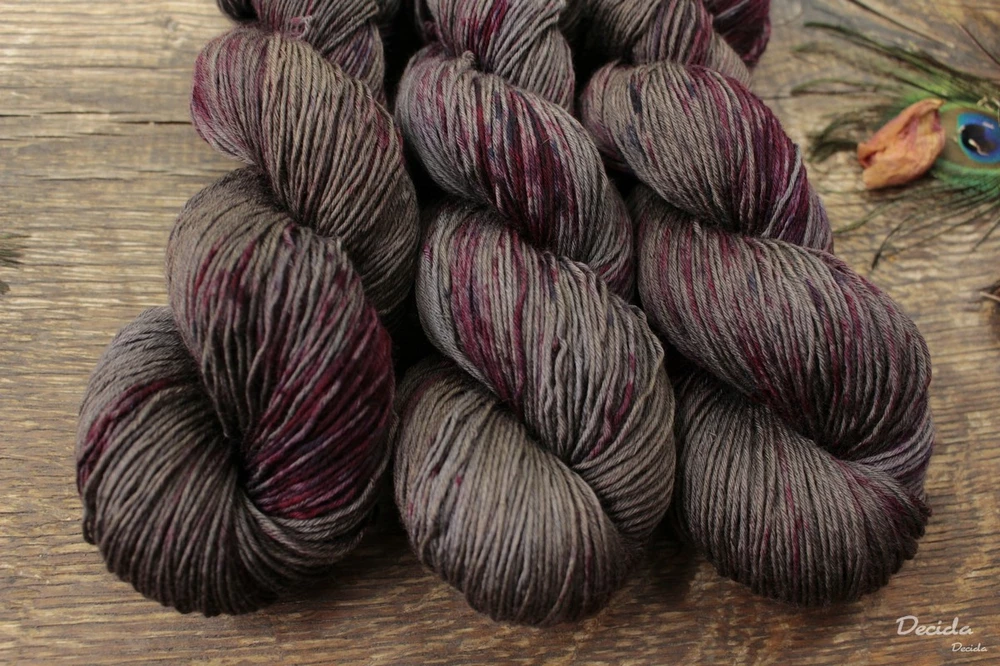 "Dark Burgund 2" -  extra MERINO se sw 3mm