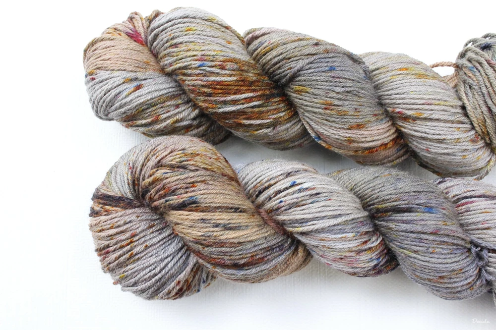 "Coffee with cinnamon" Merino/hedvábí 4mm 