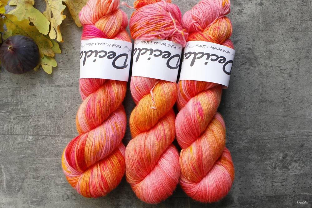 "Rose and apricot" EXTRA Merino sw/polyamid 365m/100g