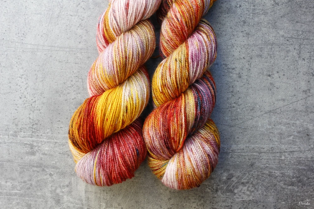 "Sušená kytice" - merino Bronze Sock 400m