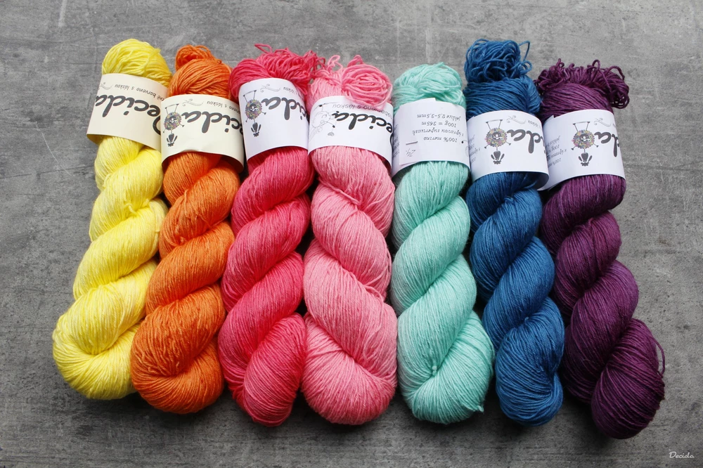 jednobarevné -  extra MERINO se sw 3mm