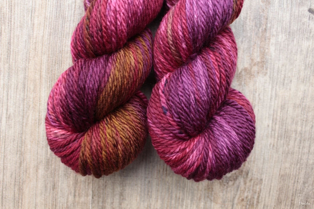 "Hot Wine" Chunky merino sw 100m/100g