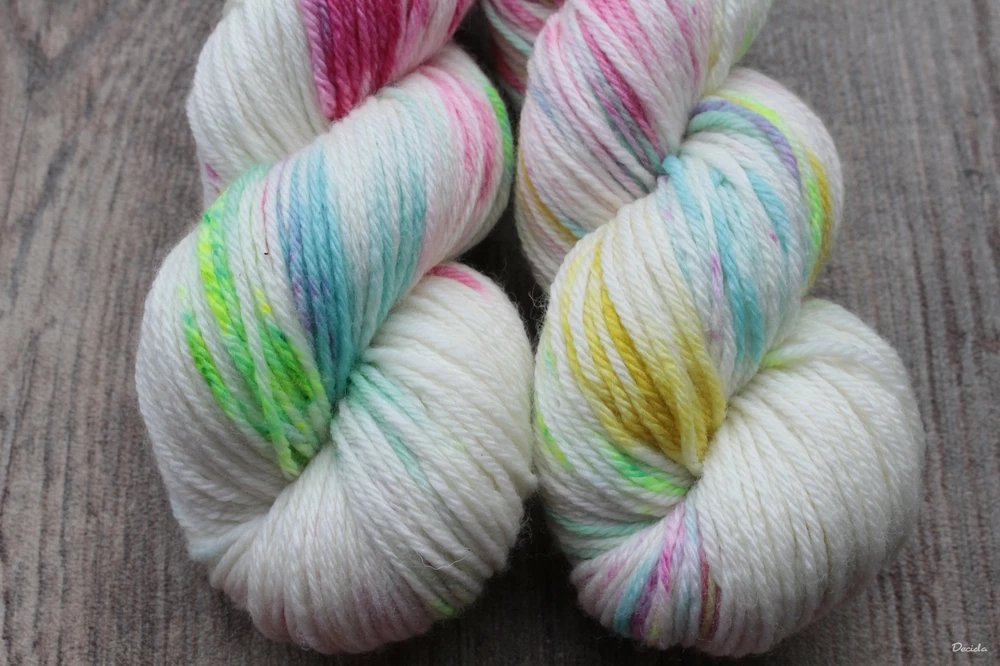 "Pastelková" - MERINO sw 4mm Anglie 100g