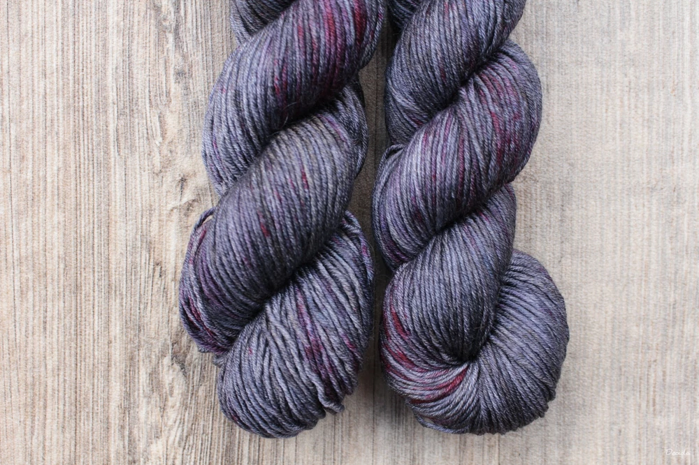 "Dark berries " Merino/hedvábí 4mm 
