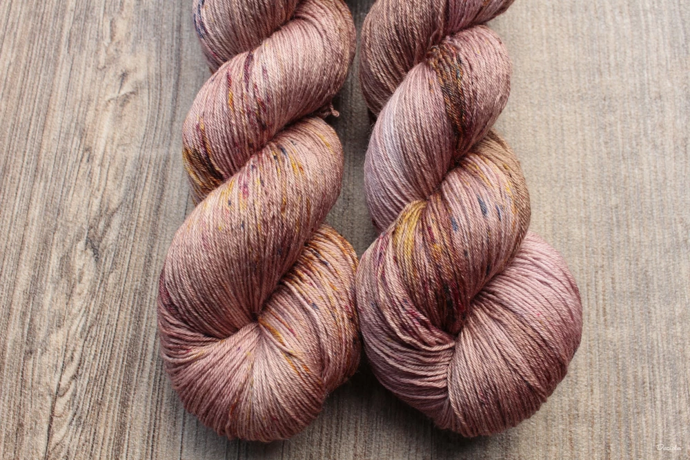 "Karamel s kořením" merino/hedvábí 2mm