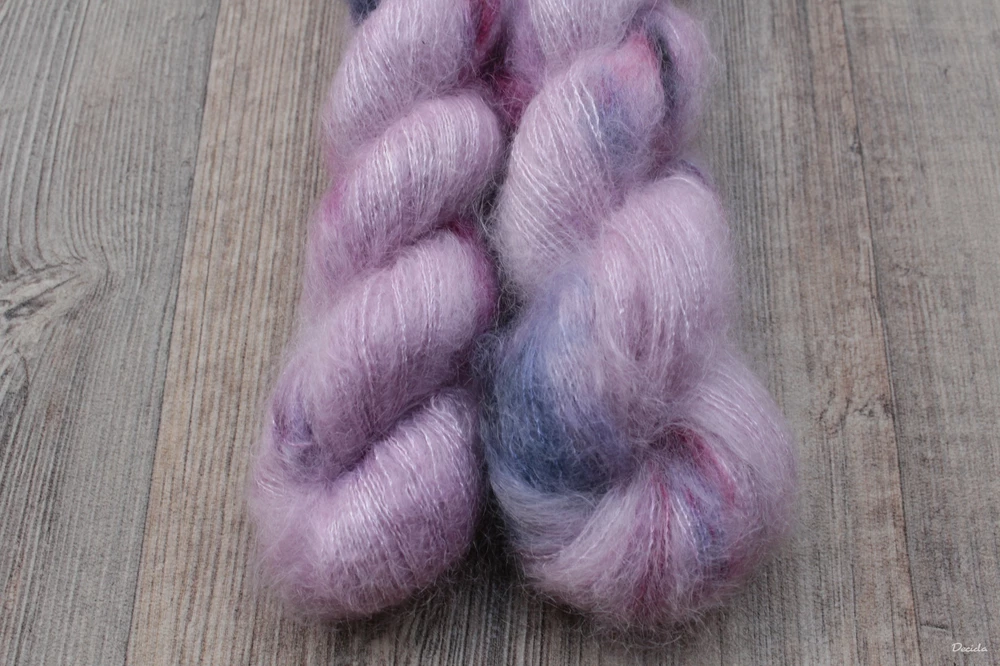 "Zapudrovaná Lili" - 72%mohér/28%hedvábí 50g NOVINKA