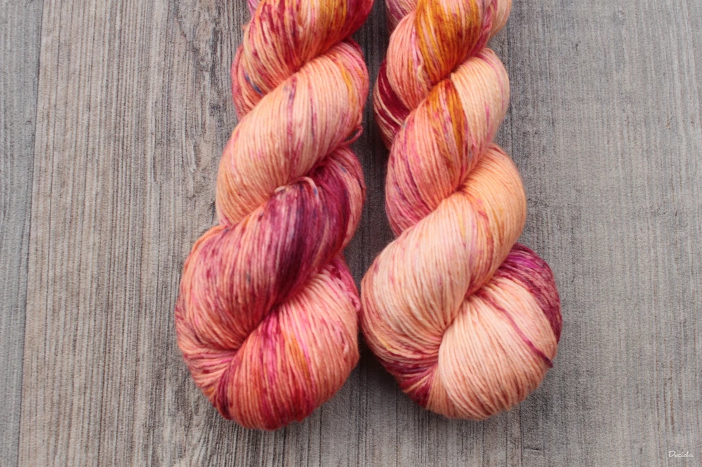 "Salmon Parley" -  extra MERINO se sw 3mm