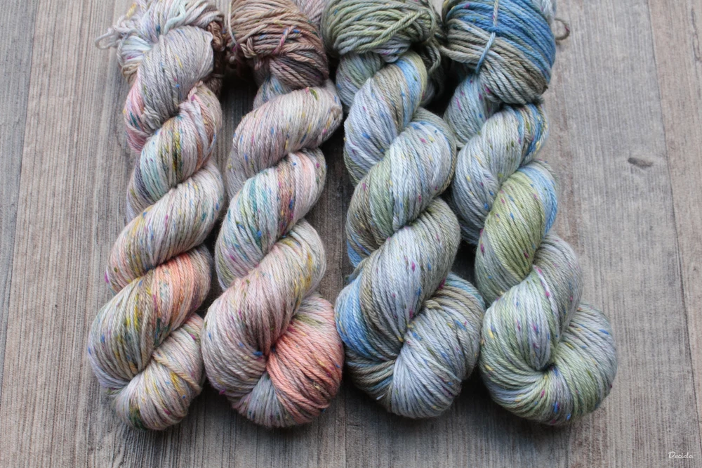 "Salmon" Donegal DK - 85% merino a 15% donegal nopky