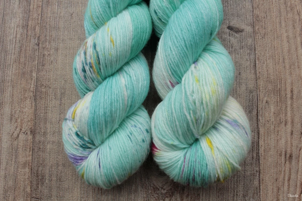 "Blue mint" EXTRA Merino sw/polyamid 365m/100g