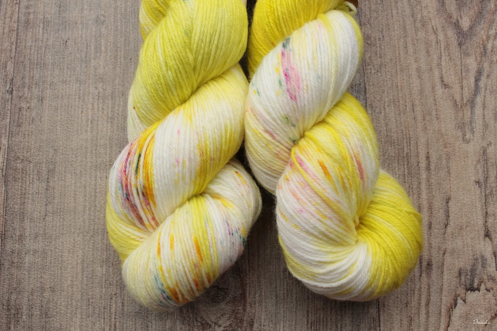 "Yellow lime" EXTRA Merino sw/polyamid 365m/100g