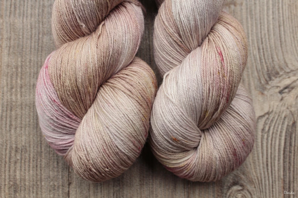 "Smooth moments - Mauve Taupe" merino/hedvábí 2mm