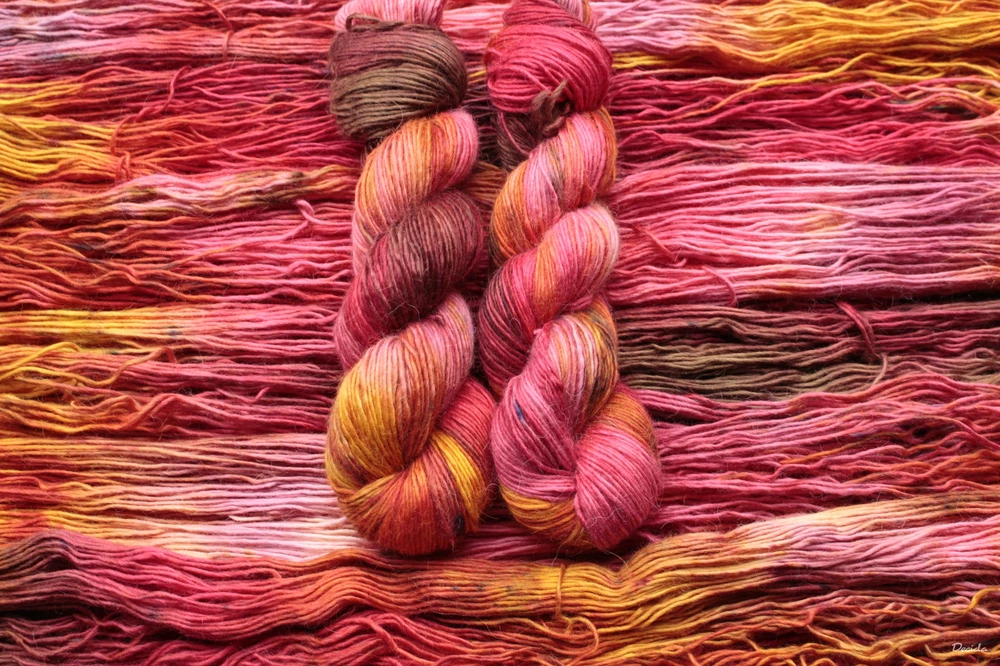 "Fire" 40%alpaka/40%merino/20%hedvábí