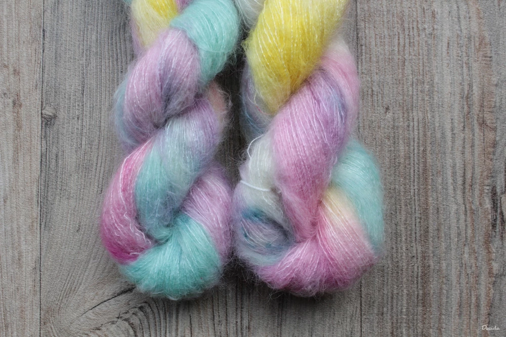 "Pastelky" - 72%mohér/28%hedvábí 50g NOVINKA