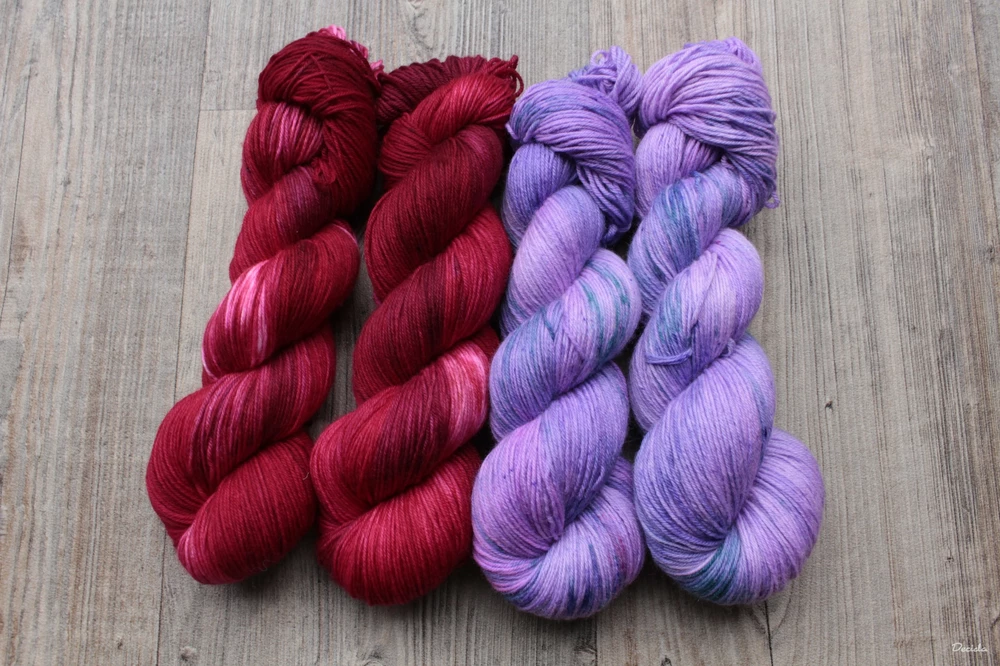 "Neon violet" - EXTRA Merino sw/polyamid 365m/100g